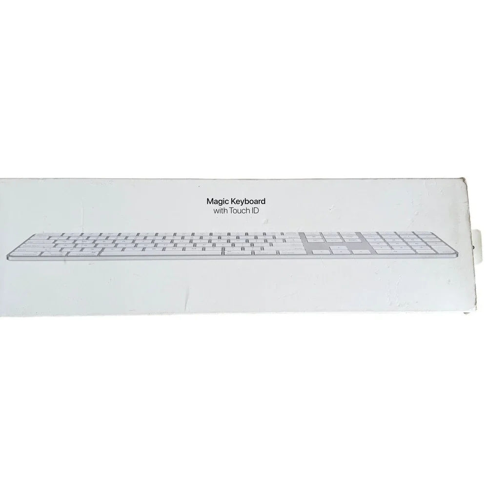 Apple Magic Keyboard Touch ID and Numeric Keypad Silver White A2520 EMPTY BOX